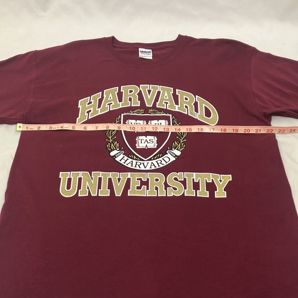 Harvard University Maroon Short Sleeve T-Shirt Mens size large - Picture 4 of 7
